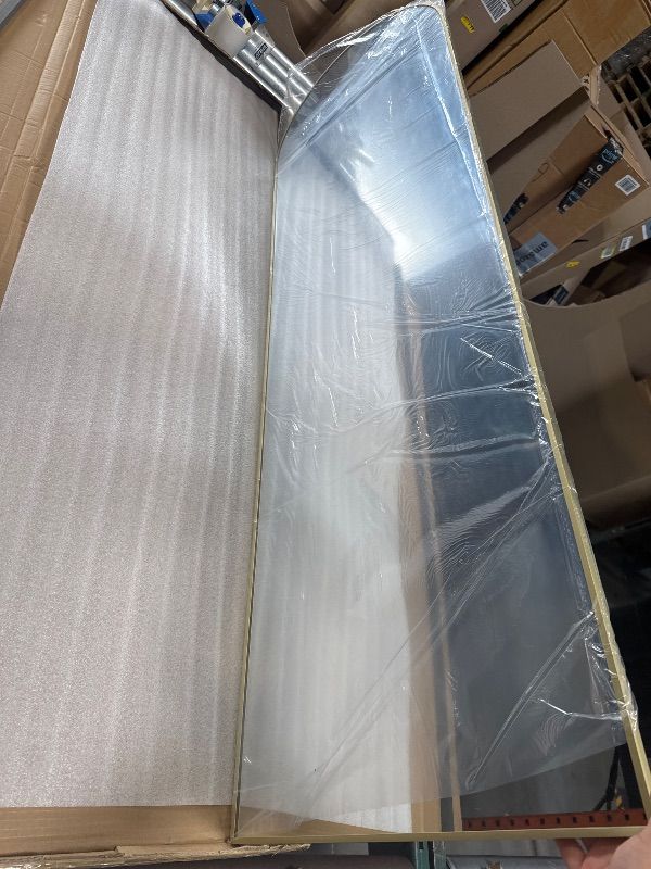 Photo 1 of Floor Mirror, Full Length Mirror with Stand, Arched Wall Mirror, Gold Floor Mirror Freestanding, Wall Mounted Mirror for Bedroom Living Room, Gold
