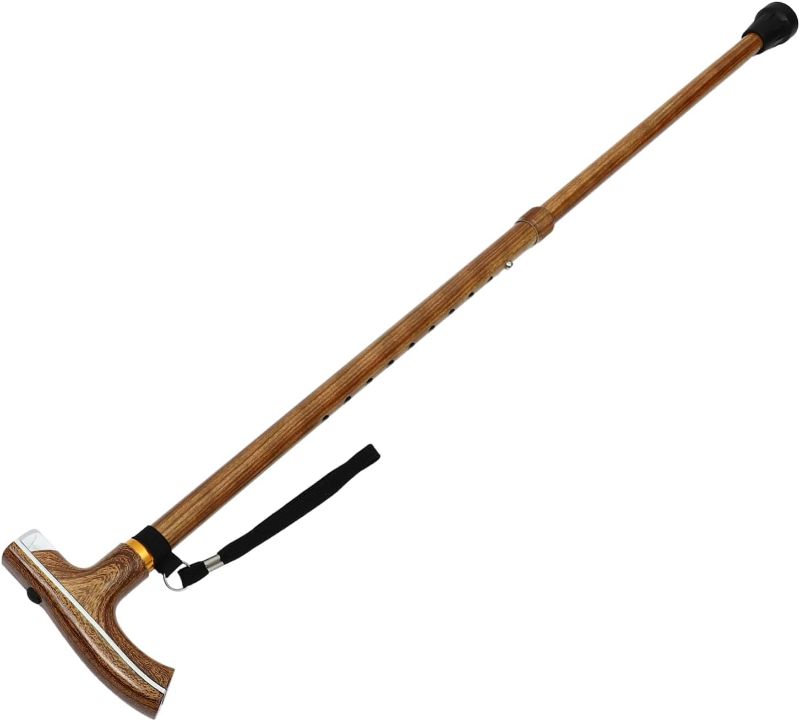 Photo 1 of Adjustable Walking Stick for Seniors Collapsible Trekking Poles Led Light Portable Aluminum Alloy Cane
