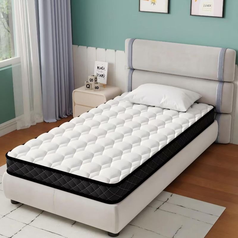 Photo 1 of moongaze 5 Inch Twin Mattress for Kids and Adults, Gel Memory Foam Mattress in a Box, Pressure Relief, Medium Firm Support, CertiPUR-US Certified, Fiberglass-Free, 75" L x 38" W