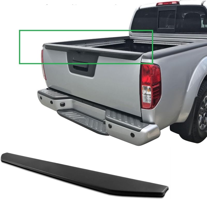 Photo 1 of Rear Tailgate Molding Cap Spoiler Replacement Compatible with Nissan Frontier 2013-2021 Tail Gate Protector 934869BF0A NI1904101
