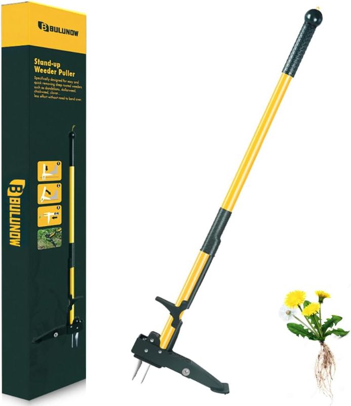 Photo 1 of Puller Tool, 50IN Long Handle 4 Claws Stand Up Weeding Tool, Extra Thickened Stainless Steel Shaft Garden Weeder,Remove the Roots of Thistles, Crabgrass, Dandelions, and Blackberries, etc.