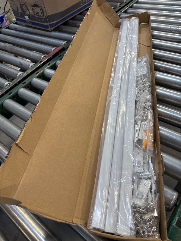 Photo 1 of Curtain Track for Ceiling or Wall, Heavy Duty Aluminum Alloy with Smooth Sliding, Easy to Install, White, 3ft To 15ft