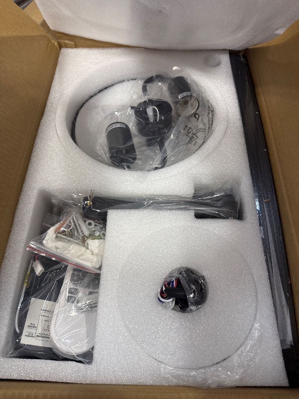 Photo 1 of Ceiling Fans with Lights and Remote Control, Ceiling Fan for Bedroom Living Room (52 Inch Black-1)
