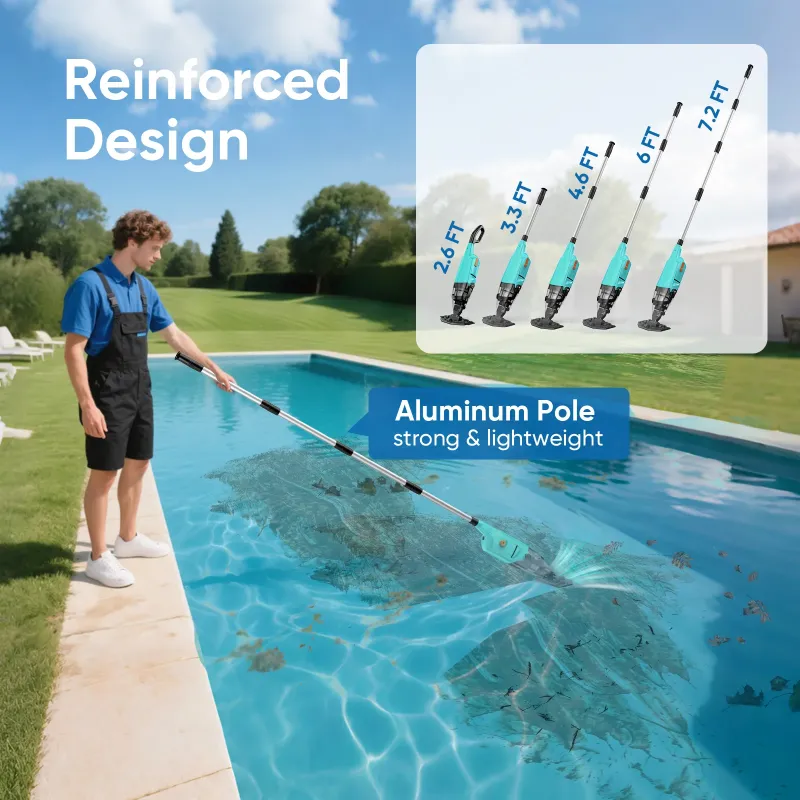 Photo 1 of (2025 New) Efurden Cordless Pool Vacuum, Handheld Pool Vacuum with Running Time up to 60-Minutes for Above Ground Pools, Spas and Hot Tubs, Green
