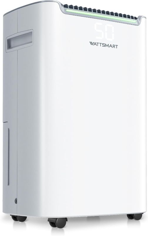 Photo 1 of 4,500 Sq.Ft Dehumidifier for Basement with Drain Hose, 55 Pint Dehumidifiers for Home with 3 Modes, Smart Humidity Control & Display, 24HR Timer, Auto Defrost for Large Room, Bathroom, Bedroom
