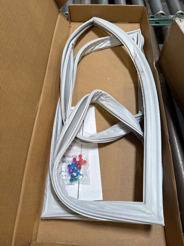 Photo 1 of UPGRADED 242193206 Refrigerator Door Gasket Compatible with Frigidaire Door Gasket FFTR1814TWG FFTR1821TW0 FFTR1814QW8B FFTR1831QP2 Refrigerator Door Seal For Kenmore Refrigerator Door Gasket, White
