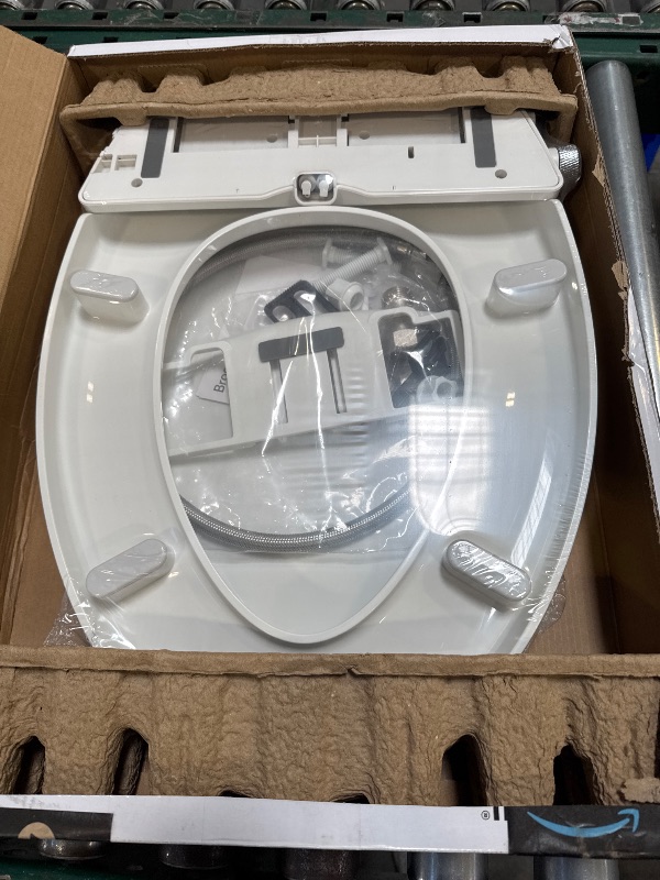 Photo 1 of Brondell Bidet Toilet Seat Non-Electric Swash Ecoseat, Fits Elongated Toilets, White - Dual Nozzle System, Ambient Water Temperature - Bidet with Easy Installation