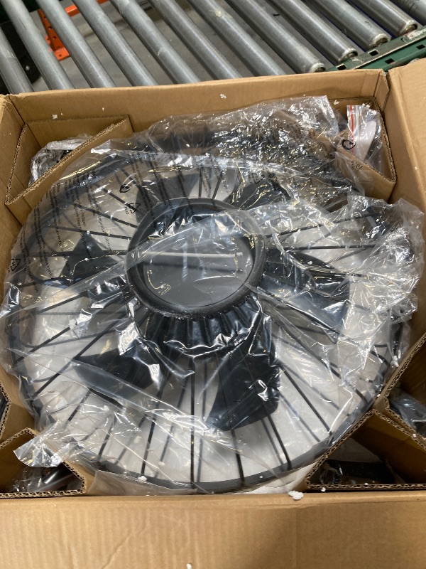 Photo 1 of Depuley Outdoor Ceiling Fan with Light: 20 Inch Waterproof Gazebo Fans with Lights Outdoor Hanging - Plug in Remote App Control Caged Fans for Patios Pergola Porch Canopy - 6 Speed Black
