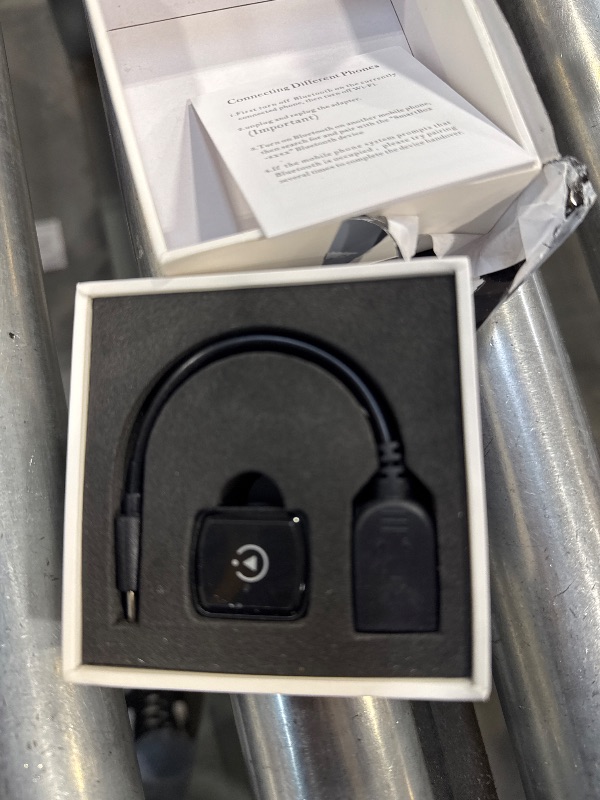 Photo 1 of Wireless CarPlay Adapter & Android Auto, 2-in-1 CarPlay Adapter Convert Wired to Wireless, Mini Size with USB A & USB-C Extension Cable, Plug & Play, Stable Connection & No Delay