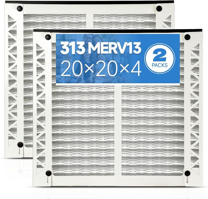 Photo 1 of 20x20x4 Air Filter 313 MERV 13 (2-Pack) Compatible with Aprilaire Air Purifiers Model 1310, 2310, 3310, 4300, Pleated HVAC AC Furnace Filter Replacement
