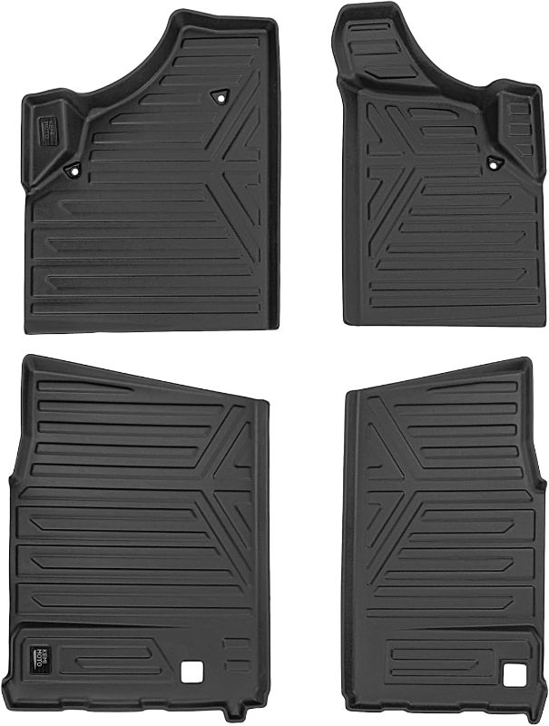 Photo 1 of KEMIMOTO Floor Mats 4pcs Compatible with Can-Am Defender MAX HD 7/8/9/10 2016-2019 Anti-Slip All-Weather Protection Rubber Floor Liners for Front and Rear Seats (Without Corner Cut)
