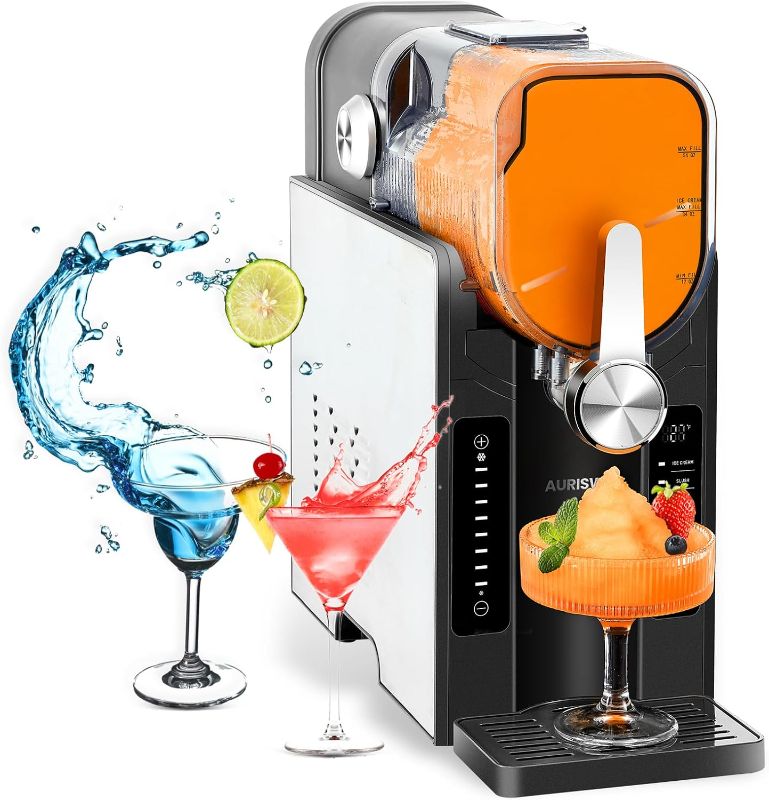 Photo 1 of Slushie Machine for Home - 88oz No Ice Needed Frozen Drink & Slushy Maker with Auto-Clean, 6 Preset Programs (Margaritas, Frappés and More) & LED One-Touch 12h Reservation for Summer Party
