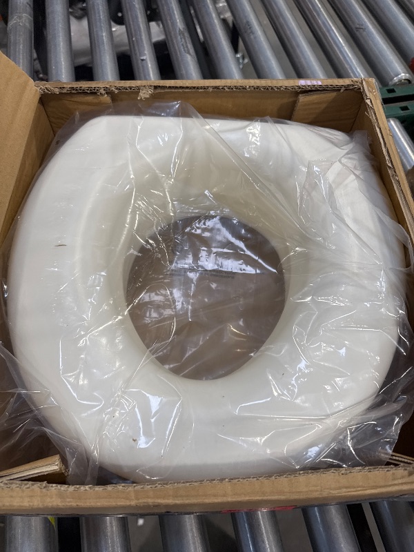Photo 1 of HealthSmart Enhanced Comfort 5" Raised (Round) Toilet Seat Risers for Seniors 5 Slip Resistant Pads FSA/HSA Eligible Padded Toilet Seat Elevation 15.7 x 15.2 x 6.1