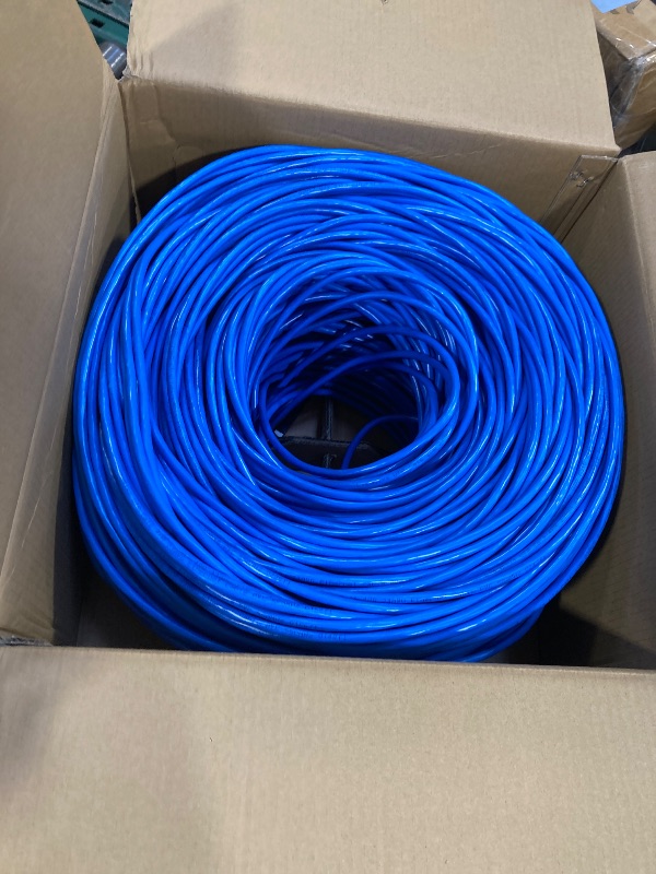 Photo 1 of  100-ft Cat 7 Blue Ethernet Cable