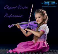 Photo 1 of Fiddle Purple Colored Premium Violin Outfit for Beginners Adults Kids