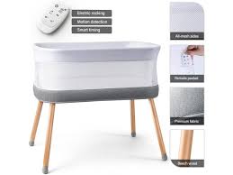 Photo 1 of Electric Bassinet for Baby 3 Rocking Speeds, Auto Bedside Sle
