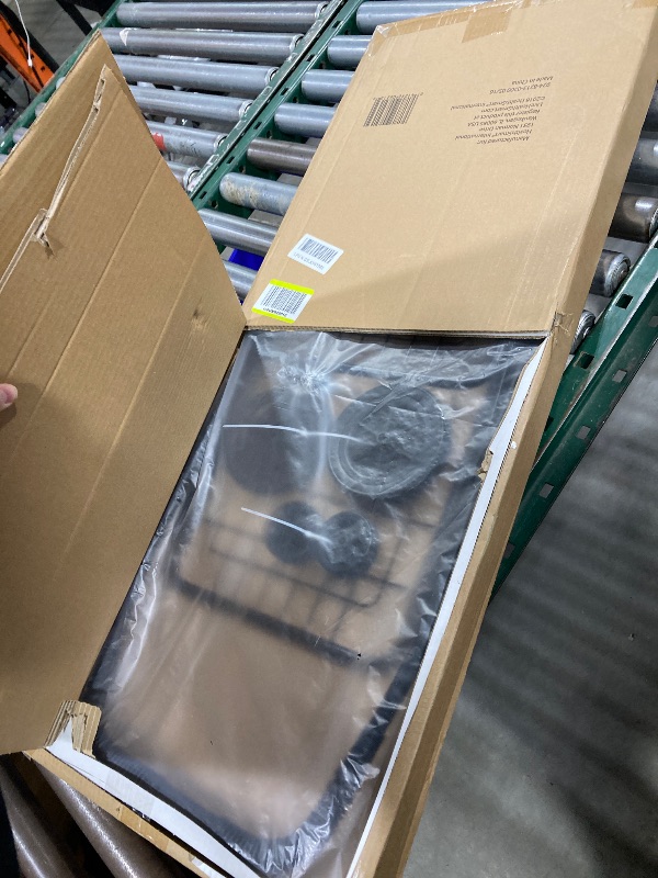 Photo 1 of DMI Utility Cart with Wheels to be used for Shopping, Grocery, Laundry and Stair Climber Cart, Weighs 7.5 Pounds but holds up to 90 Pounds, Compact and Foldable, Black