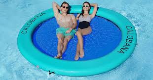 Photo 1 of Round Floating Ring Inflatable Water Hammock Heavy Duty River Floats Lake Raft