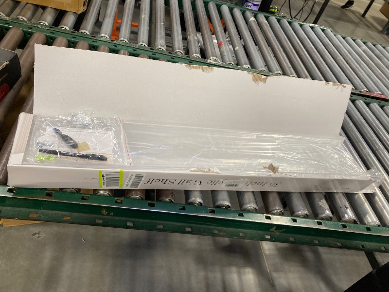 Photo 1 of 36 Inches Acrylic Wall Shelves 2 Pack, Floating Shelf for Wall Mounting, Acrylic Display Ledges for Funko Pop Figures, Home Décor, Living Room, Gaming Room, Plants(36 inch, Clear)
