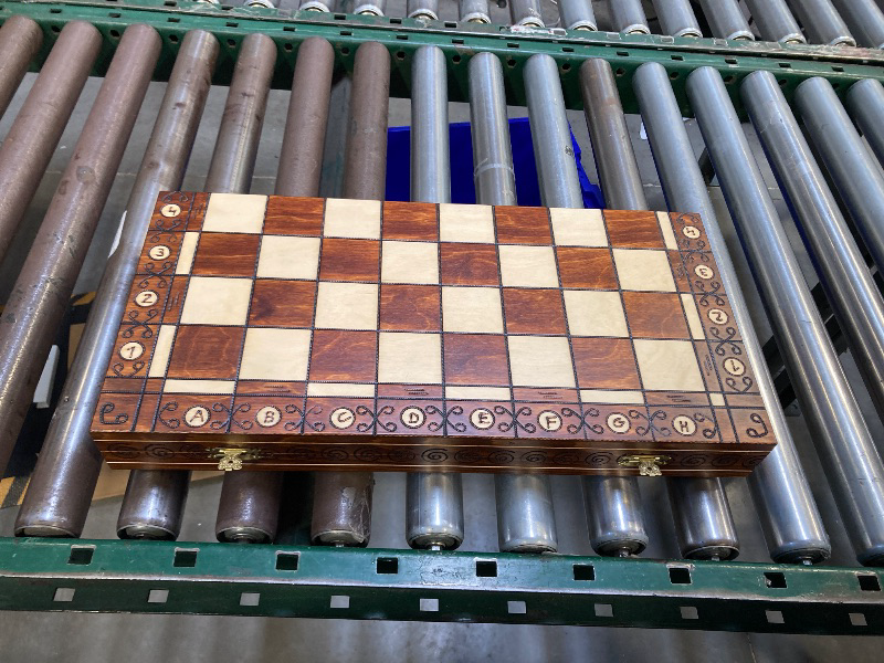 Photo 1 of 21" Ambassador Wooden Chess Set
