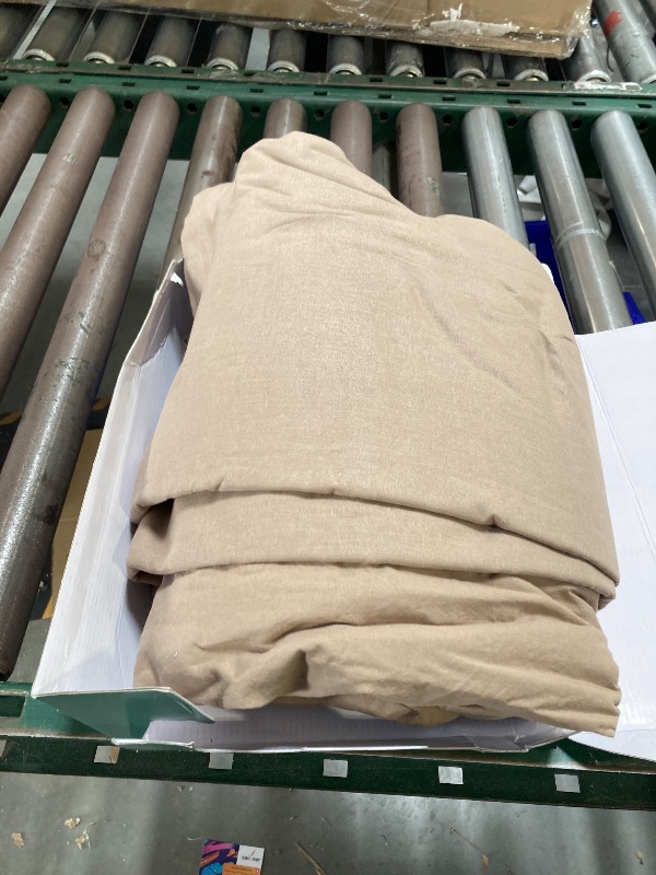 Photo 1 of Texas Linen Co. 100% Organic Cotton Sheets California King Size - 4 PC Organic Cotton Cal King Size Percale Weave Sheet Set, Soft, Cooling & Crisp, 16" Deep Pocket Hotel Quality Bedding Set - Taupe