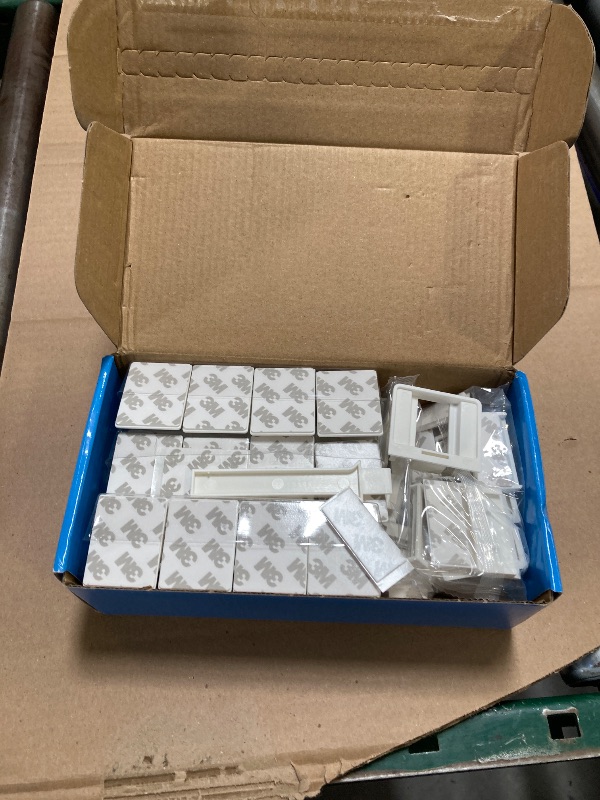 Photo 1 of Vmaisi Adhesive Magnetic Locks for Cabinets & Drawers (24 Pack and 4 Keys + Cradle)
