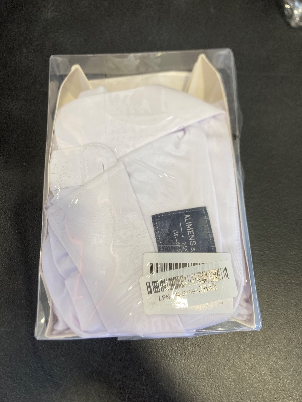 Photo 1 of Alimens & Gentle Men's Dress Shirts Transitional Weather Long Sleeve Stretch Wrinkle-Free Button Down Top White 3 XL 