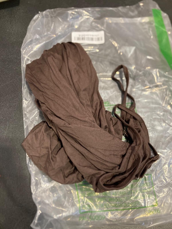 Photo 1 of EaseWay Women's Basic Adjustable Spaghetti Strap Cami Under Mini Slip Dress Brown 