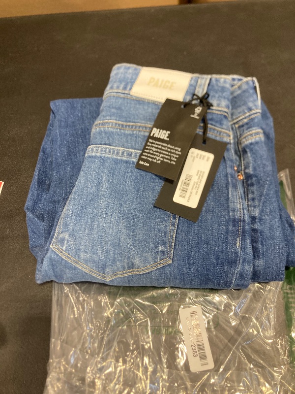 Photo 1 of PAIGE Women's Sasha Jeans, Stefania Distressed, Blue, 27