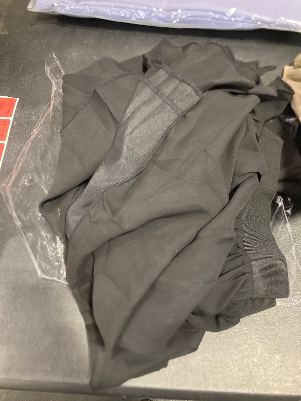 Photo 1 of AiberLisha Long Maxi Floor Lengh Chiffon Skirt Elastic High Waist Bridesmaid Skirt Black S-M