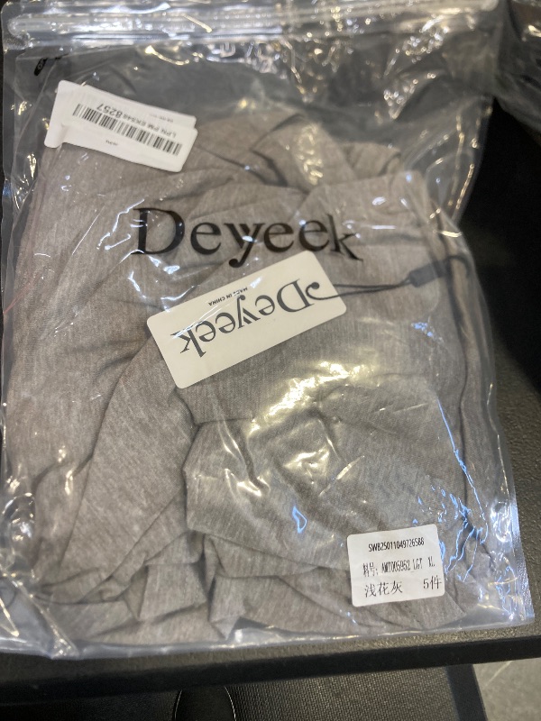 Photo 1 of Deyeek Shoulder Surgery Shirts for Women Tearaway Side Snap 3/4 Long Sleeves Rotator Cuff Dialysis Recovery Chemo Shirts XL Light Grey