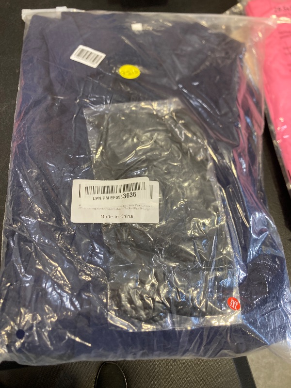 Photo 1 of Cadymile Womens Muslim Abaya Dress Front Zipper 2 Pockets Long Sleeve Prayer Islamic Clothes Blue 5X-Large