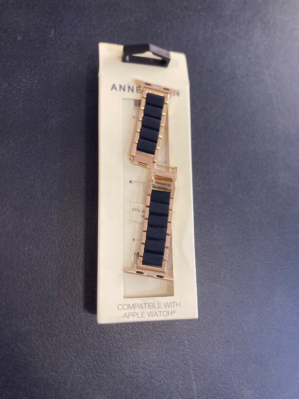 Photo 1 of Anne Klein Silicone Fashion Bracelet for Apple Watch, Secure, Adjustable, Apple Watch Replacement Band, Fits Most Wrists