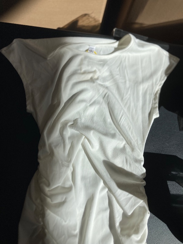 Photo 1 of womens small white maternity maxi short sleeve dress
