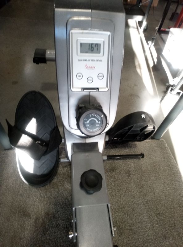 Photo 1 of Sunny Health & Fitness 53.4" Extended Slide Rail Magnetic Rowing Machine Rower - SF-RW5515
