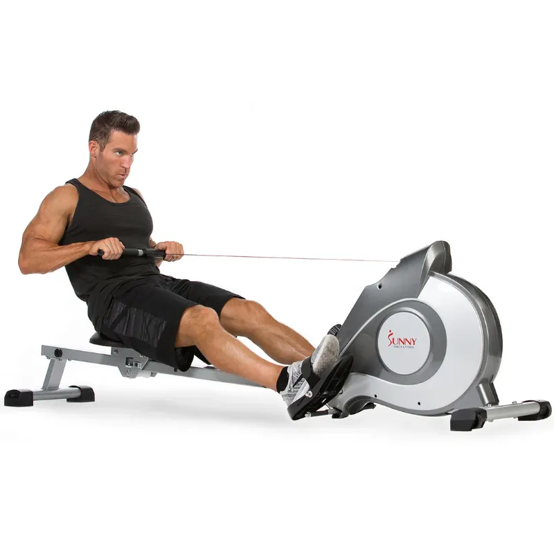 Photo 1 of Sunny Health & Fitness 53.4" Extended Slide Rail Magnetic Rowing Machine Rower - SF-RW5515
