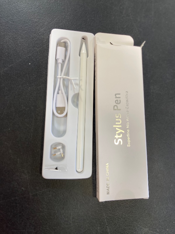 Photo 1 of Stylus Pen for iPad 6th-11th Generation-2X Fast Charge Active Pencil Compatible with 2018-2025 Apple iPad Pro 11"/12.9"/M4, iPad Air 3/4/5/M2/M3,iPad mini 5/6 Gen-White