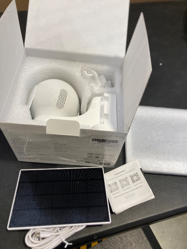 Photo 1 of blurams Solar Outdoor Camera Wireless, 360° PTZ Security Cameras Wireless Outdoor with Human Auto Tracking, 2K IR/Color Night Vision, Battery Powered, 2.4GHz Only