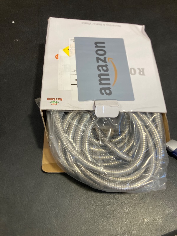 Photo 1 of Rosy Earth Metal Garden Hose 25 FT - 304 Stainless Steel Water Hose 25 FT - Expandable Short Flexible Garden Hose,no Kink Explosion, no Bite