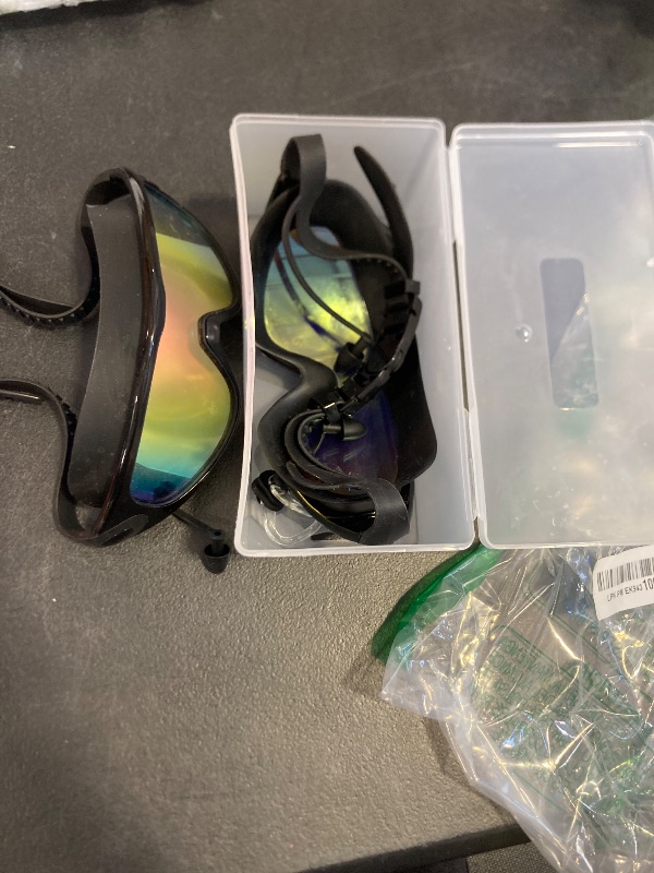 Photo 1 of Swim Goggles 2 Pack, Wide View Anti Fog&UV Swimming Goggles for Audlt, No Leaking Swim Glasses for Men Women Youth