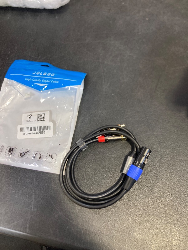 Photo 1 of JOLGOO Unbalanced XLR Female to Dual RCA Y Splitter Breakout Cable, 1 XLR Female to 2 RCA Male Y Breakout Cable Adapter Cord, 3.3 Feet