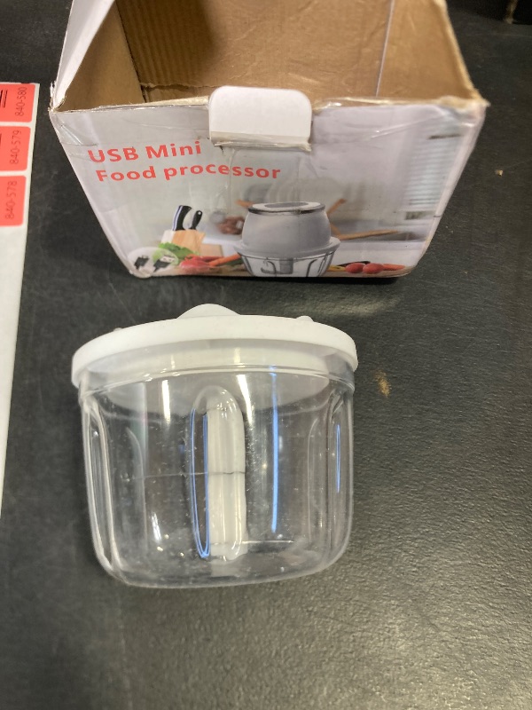 Photo 1 of 350ML Electric Garlic Chopper, Portable Veggie Chopper,Garlic Grinder Masher Onion Chopper, Blender to Vegetable, Cordless Food Processor for Ginger, Chili, Fruit, Meat, Spices, Beans, etc
