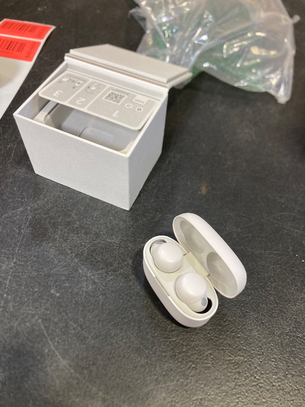 Photo 1 of Sony LinkBuds S Truly Wireless Noise Canceling Earbud Headphones with Alexa Built-in, Bluetooth Ear Buds Compatible with iPhone and Android, White