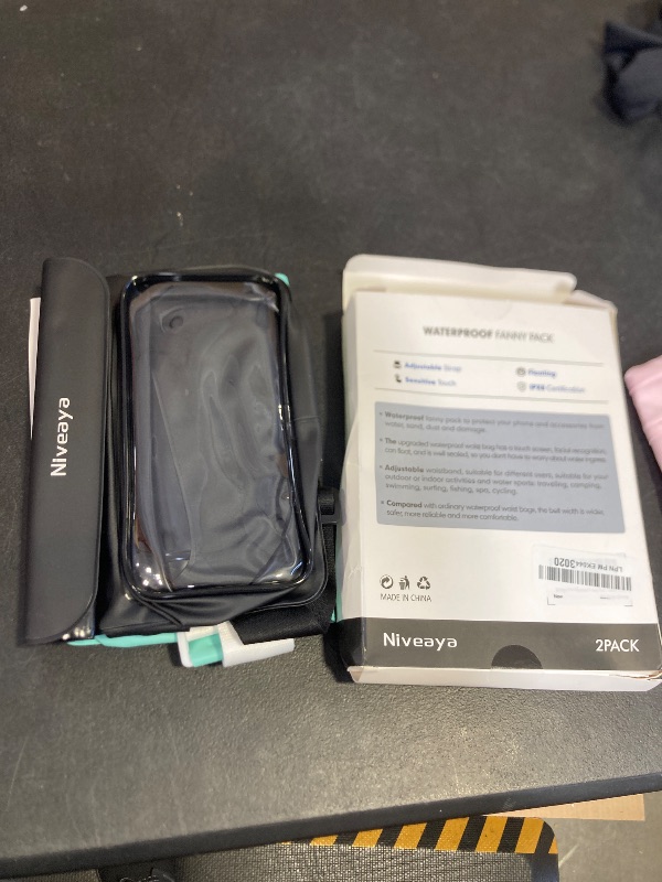 Photo 1 of Niveaya IP68 Waterproof Fanny Pack - 2 Pack, Floating Dry Bag Pouch, Phone Waterproof Waist Pouch Dry Bag, Beach, Kayaking, Swimming, Boat Essentials, for iPhone 16/15/14/13/12 Pro Max up to 9.5"