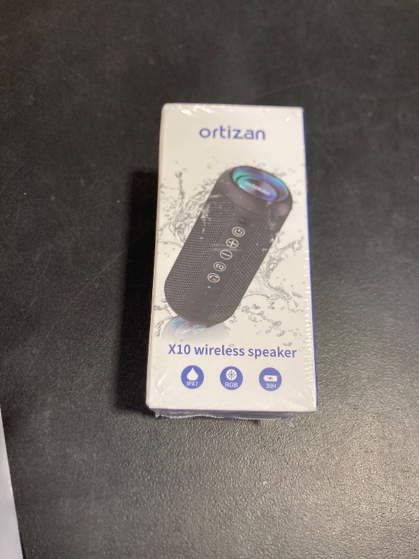 Photo 1 of Ortizan Portable Bluetooth Speaker, IPX7 Waterproof Wireless Speaker with 24W Loud Stereo Sound, Outdoor Speakers with Bluetooth 5.0, 30H Playtime,66ft Bluetooth Range, Dual Pairing for Home factory sealed