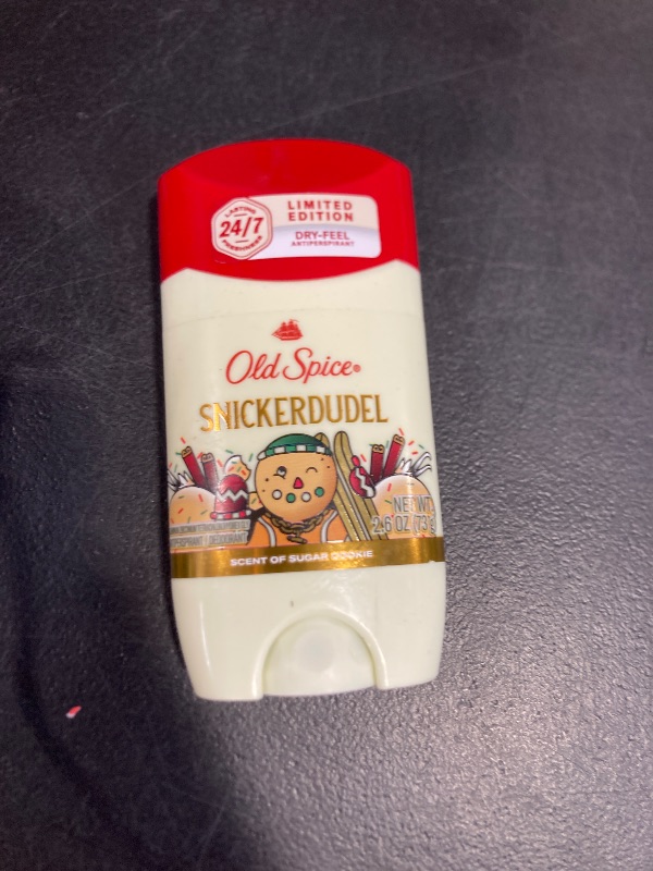 Photo 1 of Old Spice Antiperspirant & Deodorant for Men, Holidudes Limited Edition, 24/7 Sweat Protection, Stocking Stuffer, Snickerdudel Sugar Cookie Scent, 2.6 oz