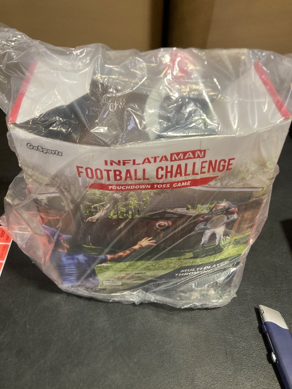 Photo 1 of GoSports Inflataman Football Challenge - Inflatable Receiver Touchdown Toss Game