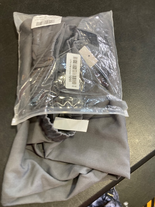 Photo 1 of CHEERYAH Women's Work Pants Wide Leg Dress Pants Casual Slacks Office Pants High Waisted with Pockets 30" Ink Gray XL