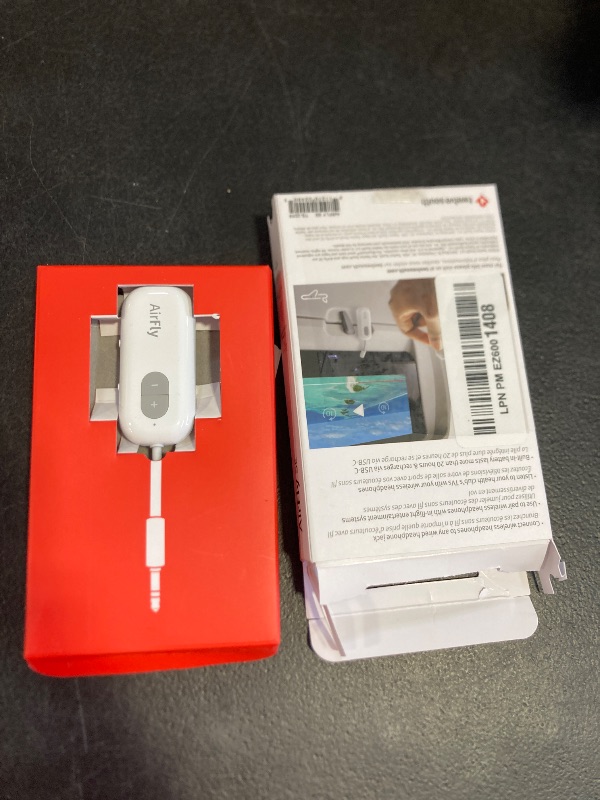 Photo 1 of Twelve South AirFly SE | Bluetooth Wireless Audio Transmitter Adapter for AirPods/Headphones, 20+ Hr Battery, Works with 3.5mm aux Jacks on Airplanes, TVs, Gym Equipment, and Travel
