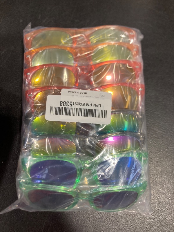 Photo 1 of Kids Sunglasses Party Favors - Boys Girls Valentines Day Gifts, Neon Sunglasses with UV 400 Protection for Kids Classroom Favors Birthday Goodie Bags Stuffers - 16 Packs